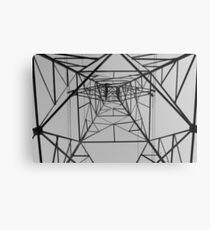 Lines and Shapes Metal Print