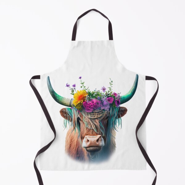 Item preview, Highland Cow Cut Flowers Colorful designed and sold by Travel Time.