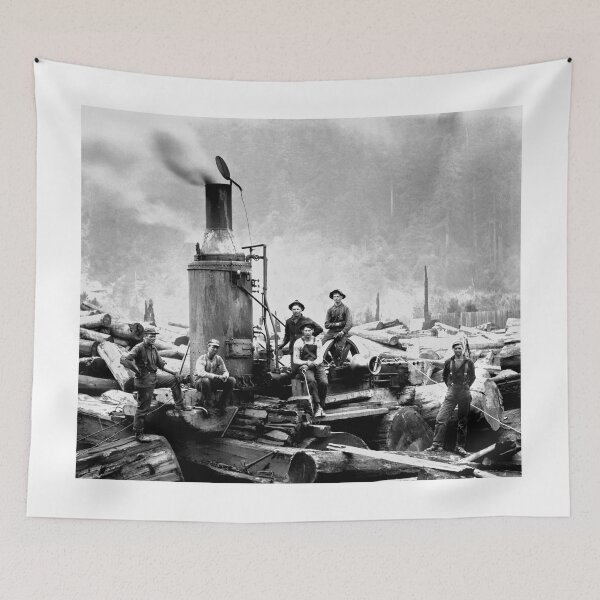 Item preview, Steam Donkey Loggers c. 1888 designed and sold by Daniel Hagerman.