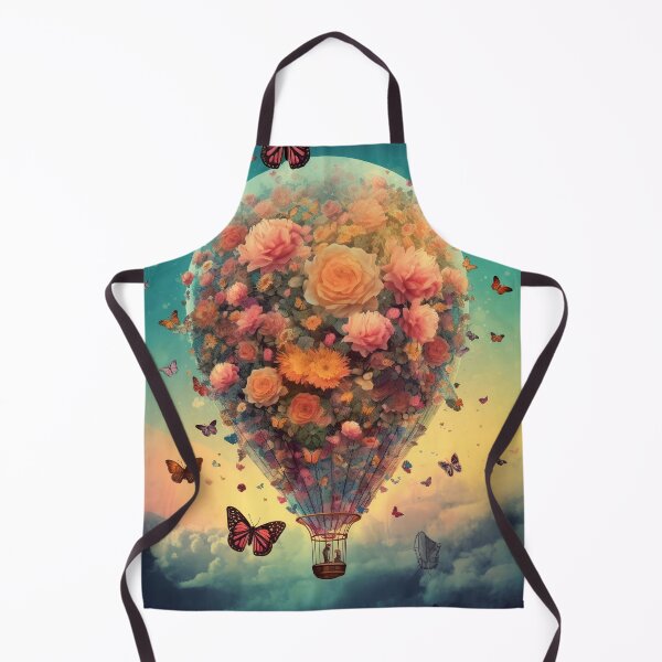 Item preview, Butterfly hot balloon in dreamy fantasy world 1 designed and sold by Art by Lilia.
