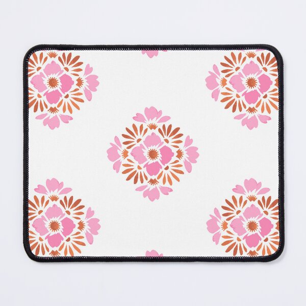 Item preview, Pretty Boho Floral Sunset Tile Design Pink designed and sold by WildFlowerWC.