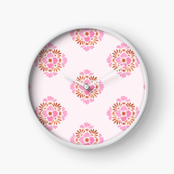 Item preview, Pretty Boho Floral Sunset Tile Design Pink  designed and sold by WildFlowerWC.