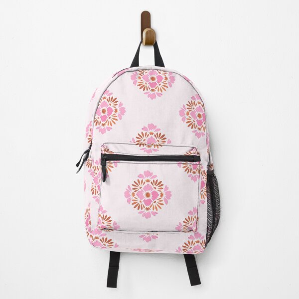 Item preview, Pretty Boho Floral Sunset Tile Design Pink designed and sold by WildFlowerWC.