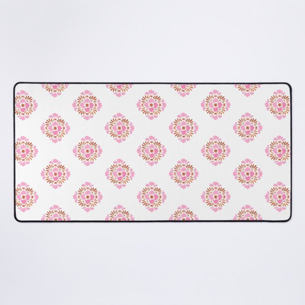 Item preview, Pretty Boho Floral Sunset Tile Design Pink designed and sold by WildFlowerWC.