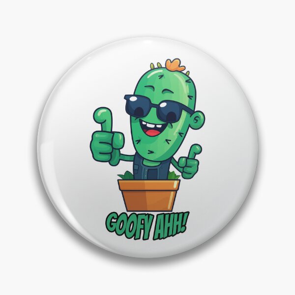 Item preview, Fun Cactus Character: Goofy Ahh designed and sold by Artwyz.