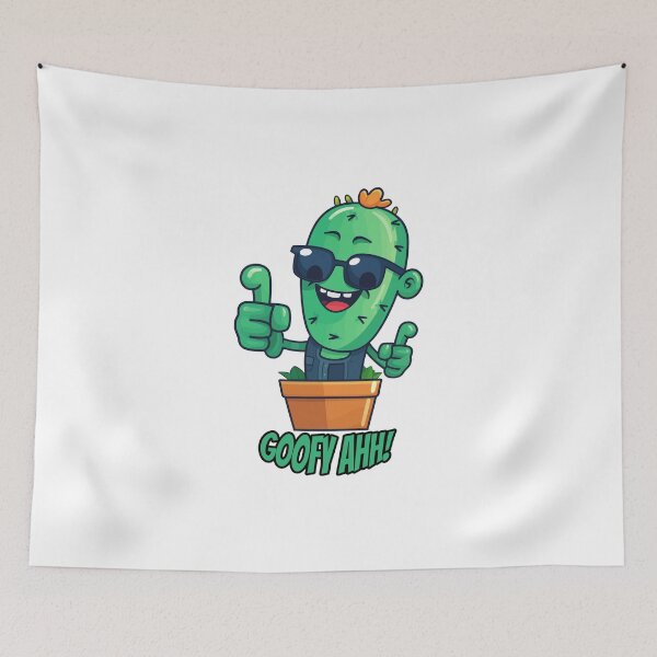 Item preview, Fun Cactus Character: Goofy Ahh designed and sold by Artwyz.