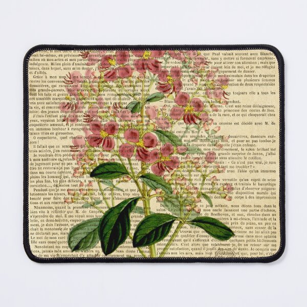 Item preview, Botanical print, on old book page - wildflower designed and sold by Art by Lilia.