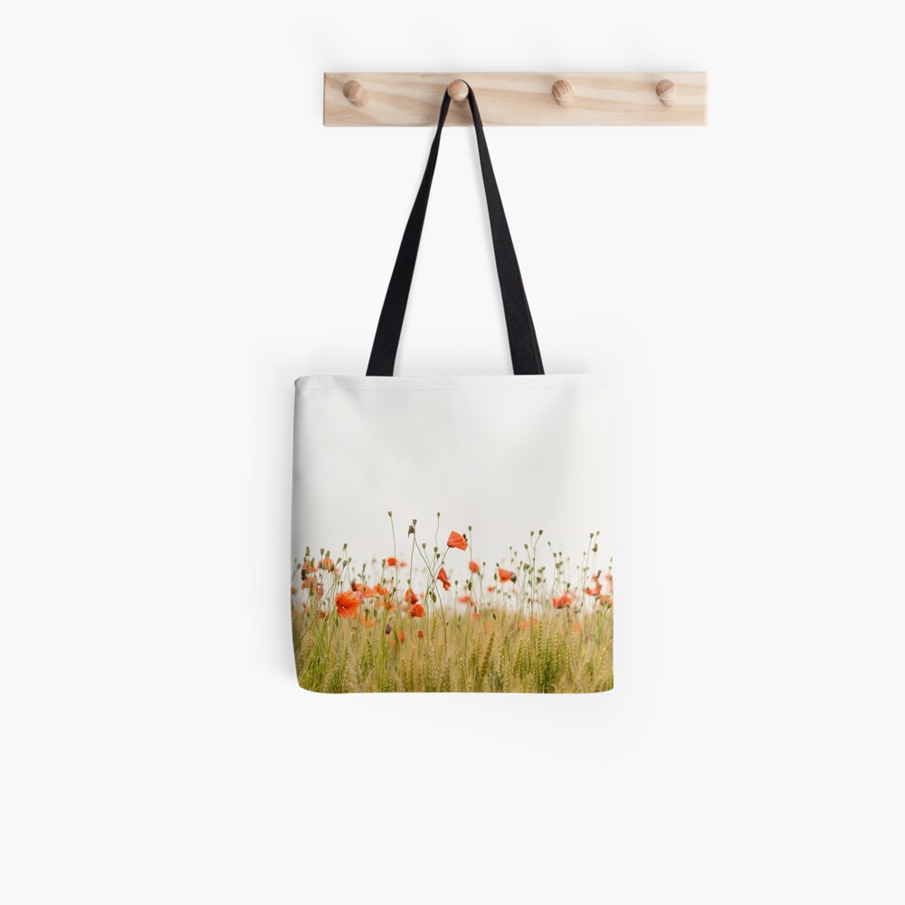 Mohnblumen Stofftasche