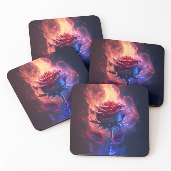 Item preview, Rose on Burning Flame designed and sold by Art by Lilia.