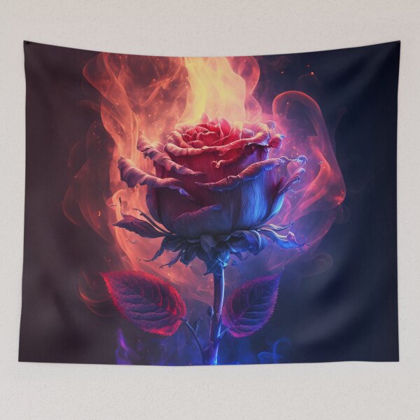Item preview, Rose on Burning Flame designed and sold by Art by Lilia.