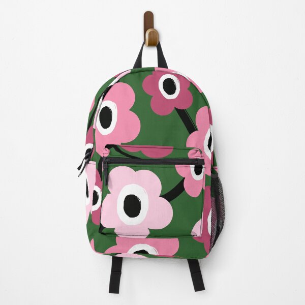 Item preview, Iconic Retro Scandinavian Floral Pattern in Pink and Green #1 designed and sold by Deutschic.