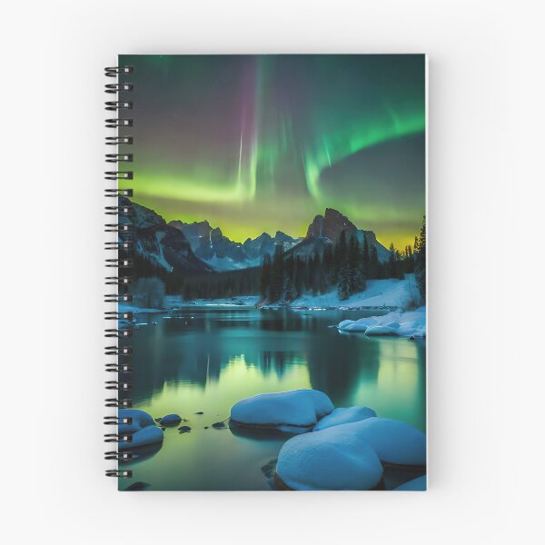 Item preview, Beautiful green aurora borealis illuminating the sky designed and sold by RK - Shop.
