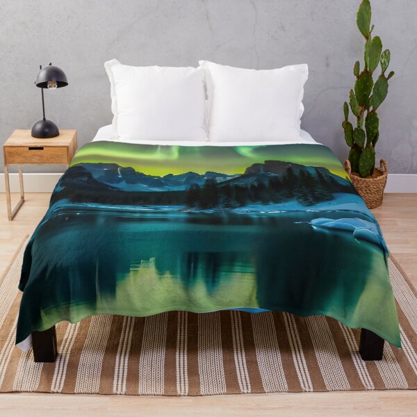 Item preview, Beautiful green aurora borealis illuminating the sky designed and sold by RK - Shop.