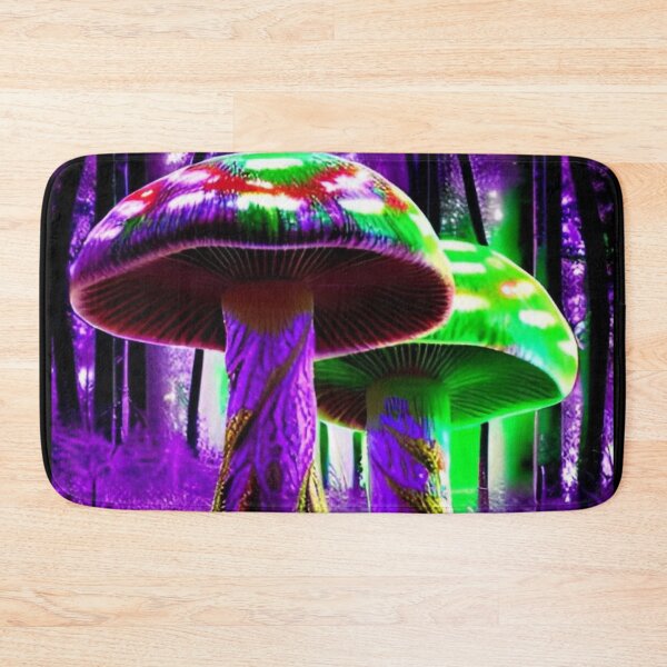 Aperçu de l'œuvre Champignons Blacklight Psilocybine Psytrance 2 créée et vendue par Benito Del Ray.