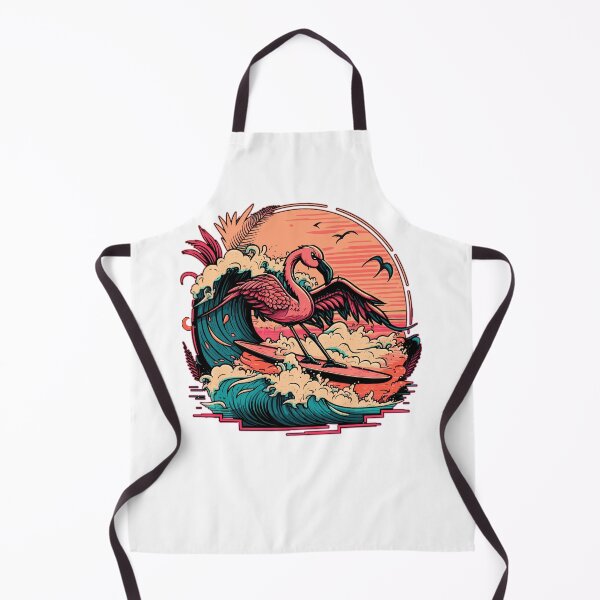 Item preview, Surfing Pink Flamingo designed and sold by Meliafroggy.