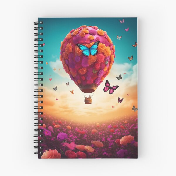 Item preview, butterfly hot balloon in dreamy fantasy world 2 designed and sold by Art by Lilia.