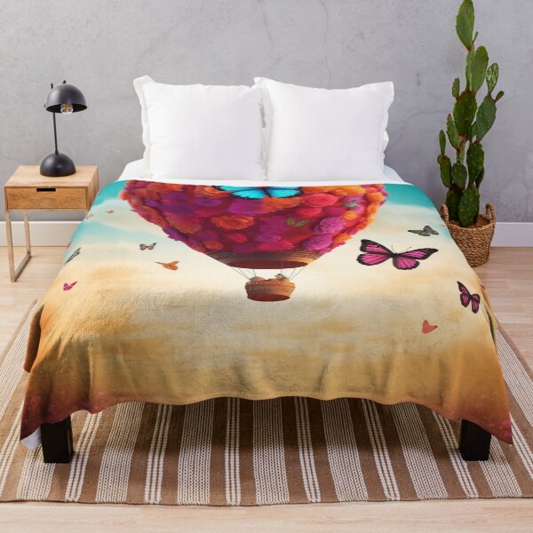 Item preview, butterfly hot balloon in dreamy fantasy world 2 designed and sold by Art by Lilia.
