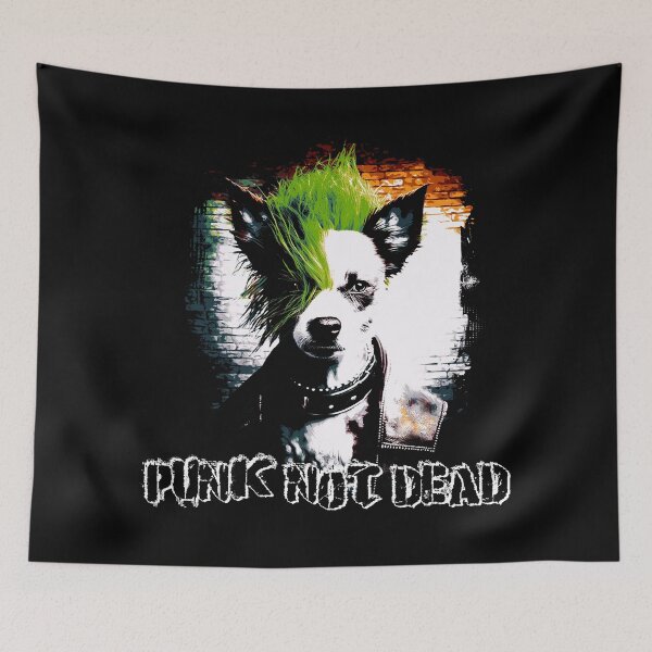 Item preview, PUNK DOG (1 -Cartoon) - PUNK NOT DEAD designed and sold by atzek.