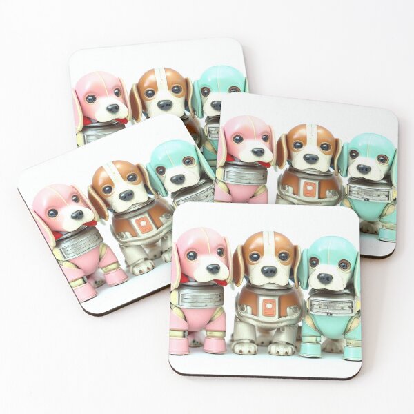 Item preview, Vintage tin toy robot puppies Nr. 4 designed and sold by Reinvention.