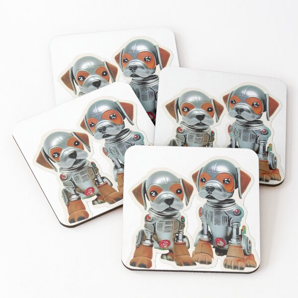 Item preview, Vintage tin toy robot puppies Nr. 5 designed and sold by Reinvention.