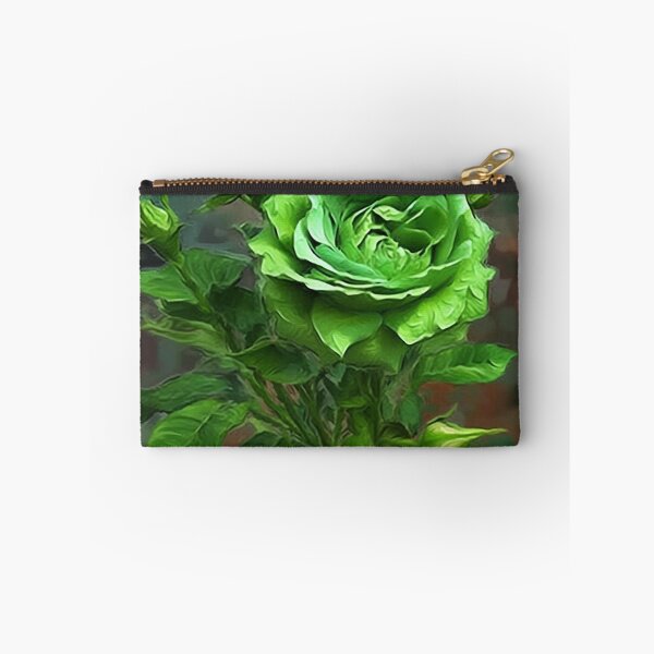 Item preview, The Green Rose: A Symbol of Life and Rejuvenation in Oil Painting designed and sold by EmeraldeaArt.