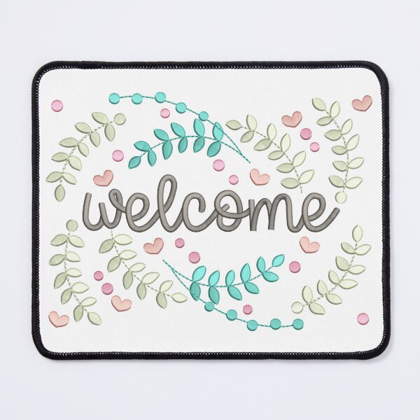 Item preview, Welcome - Embroidery Effect designed and sold by CarasAtelier.