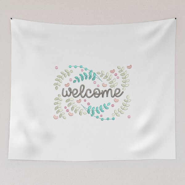Item preview, Welcome - Embroidery Effect designed and sold by CarasAtelier.