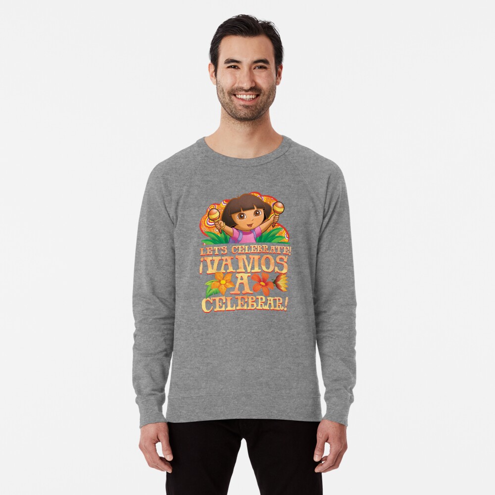 Dora the Explorer Dora Let s Celebrate Maracas Lightweight Sweatshirt for Sale by FifthSun Redbubble