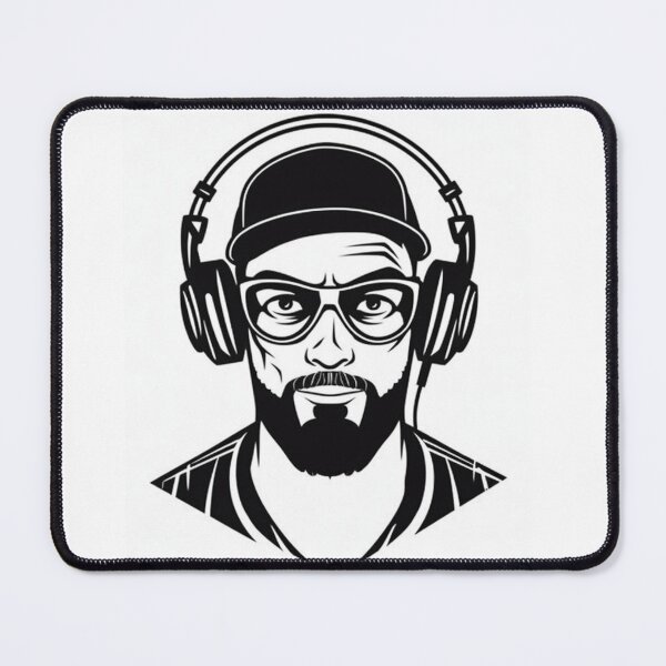 Item preview, Cartoon Style Image of a DJ  designed and sold by Vonsmirkle.
