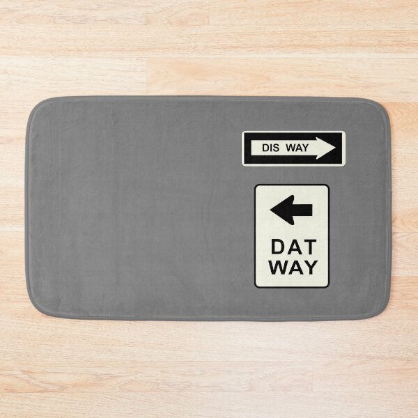 Item preview, "Dis Way, Dat Way" Baby Talk Road Signs designed and sold by roselikething.
