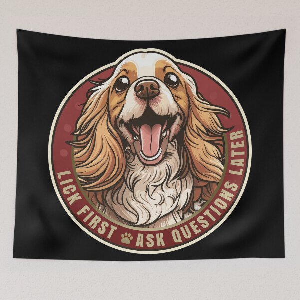 Item preview, Lick First Cocker Spaniel Dog Design designed and sold by danielliamgill.