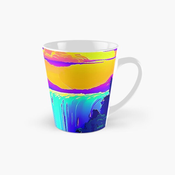 Item preview, Waterfall Sunset Pop Art Landscape designed and sold by LaRoach Digital Arts.