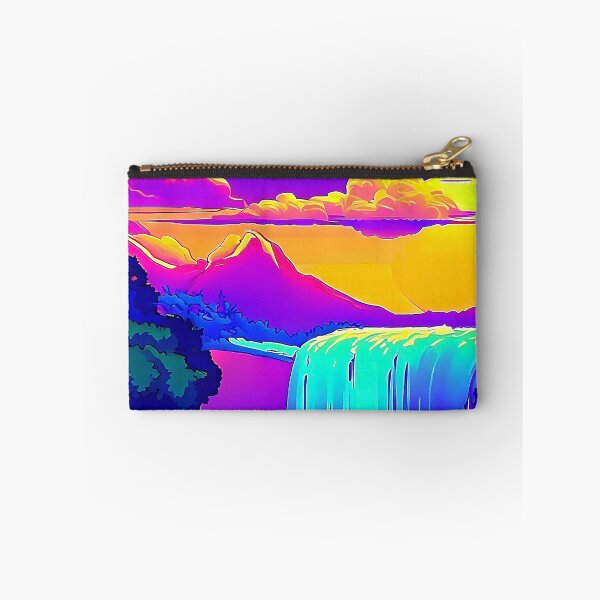 Item preview, Waterfall Sunset Pop Art Landscape designed and sold by LaRoach Digital Arts.