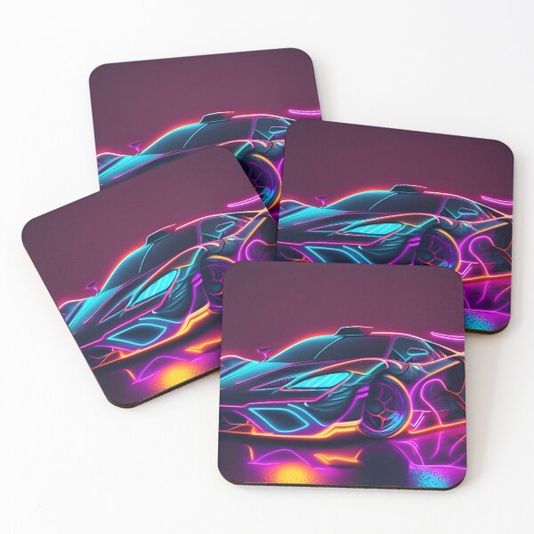 Item preview, Neon Hypercar designed and sold by N1chePrints.