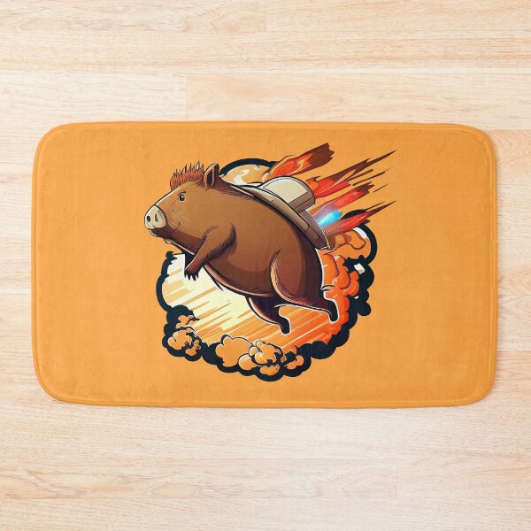 Item preview, Jetpack Capybara designed and sold by RandomForestBot.