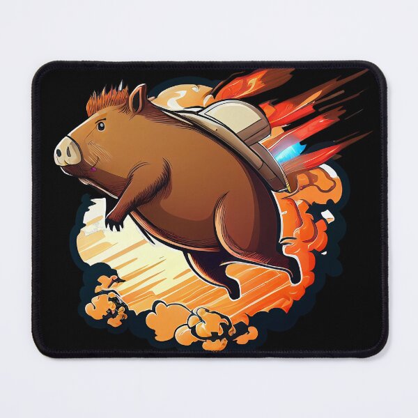 Item preview, Jetpack Capybara designed and sold by RandomForestBot.
