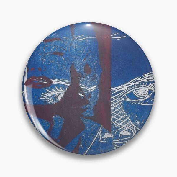 Item preview, Marilyn with blue Lino cut  designed and sold by Victoria  Milner.