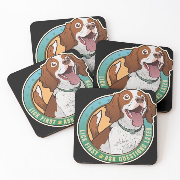 Item preview, Lick First! Brittany Dog Design designed and sold by danielliamgill.