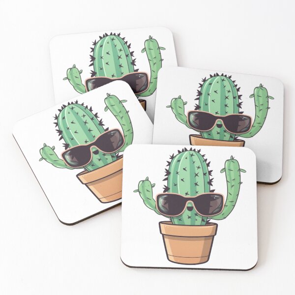Aperçu de l'œuvre cactus cool avec des lunettes créée et vendue par tilenV.