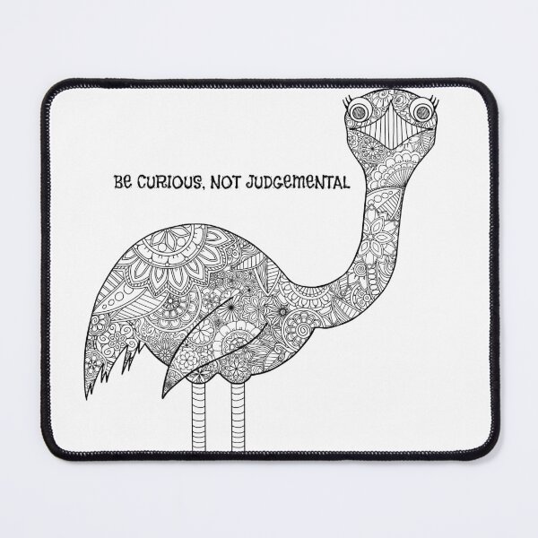 Item preview, Be Curious, Not Judgemental designed and sold by Zen's Doodles.