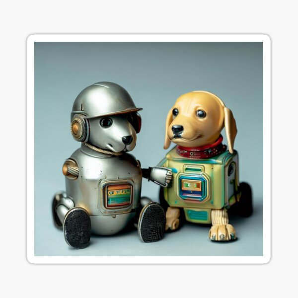 Item preview, Vintage tin toy robot puppies Nr. 8 designed and sold by Reinvention.
