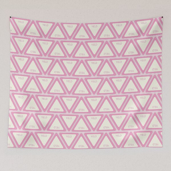 Item preview, Pink Yield Sign designed and sold by roselikething.