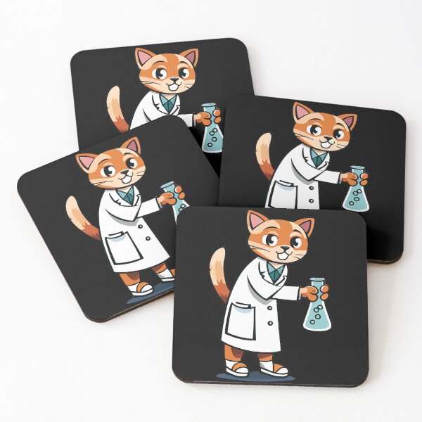 Item preview, catalyst cute chemistry cat pun designed and sold by Batiz.