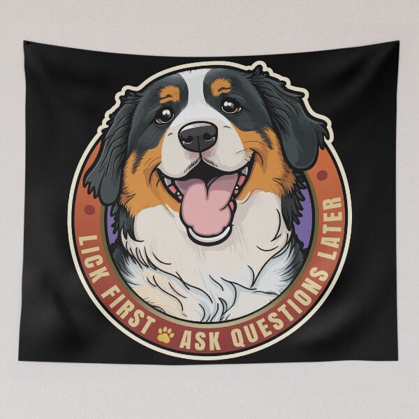 Item preview, Lick First! Bernese Mountain Dog Design designed and sold by danielliamgill.