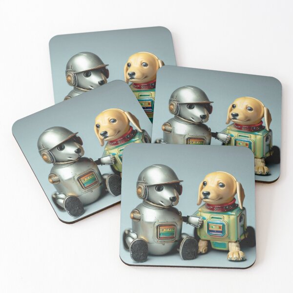 Item preview, Vintage tin toy robot puppies Nr. 8 designed and sold by Reinvention.