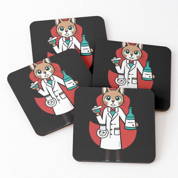 Item preview, catalyst cute chemistry cat pun designed and sold by Batiz.