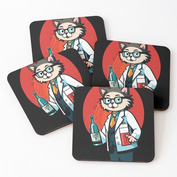 Item preview, catalyst cute chemistry cat pun designed and sold by Batiz.