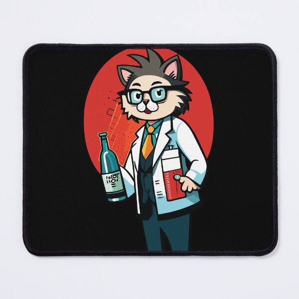 Item preview, catalyst cute chemistry cat pun designed and sold by Batiz.
