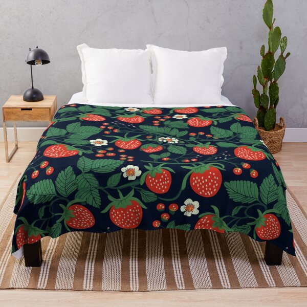Item preview, Strawberry pattern designed and sold by Red Witch Art.