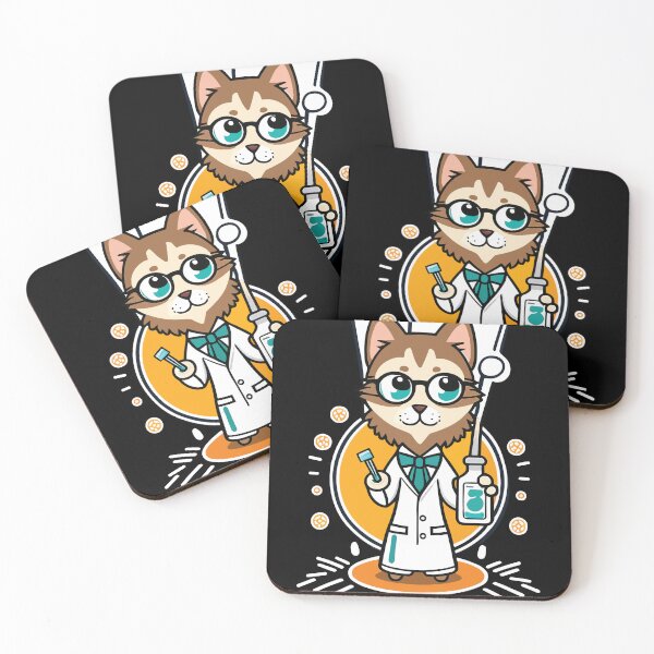 Item preview, catalyst cute chemistry cat pun designed and sold by Batiz.